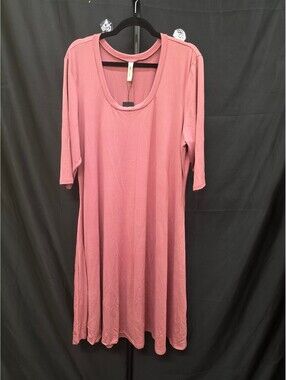 24SEVEN CASUAL MAXI DRESS SOFT LAVENDER SIZE 3X